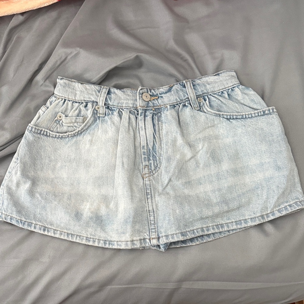 Free People demi denim skort